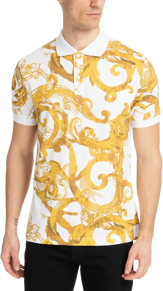VERSACE JEANS COUTURE Men Polo Shirts White - Multicolor