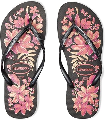 Havaianas Womens Slim Organic Flip Flops - Spring and Summer Pool Sandals for Women
