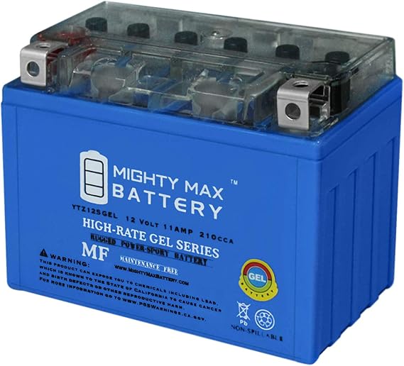 Mighty Max Battery 12V 11AH Gel Battery for Honda 750 VT750C,Shadow Spirit Aero 2007-2009