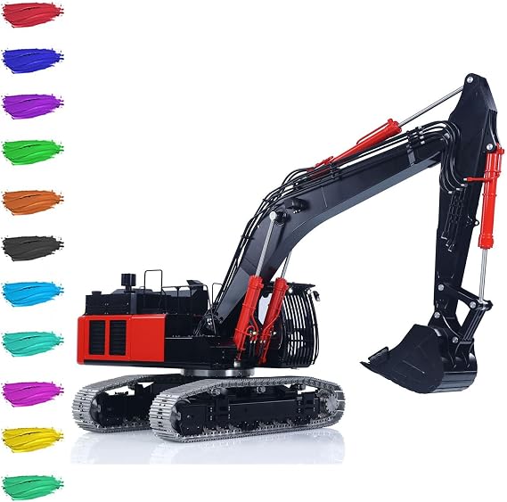 TOUCAN RC HOBBY 1/14 LESU Aoue ZX490 Remote Control Hydraulic Excavator KIT CNC Metal RC Digger Car 6CH Valve Light Brushless Pump Motor Model