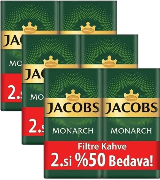 Jacobs Monarch Filter Coffee 500 Gr Set of 6 (Total 3 Kg)