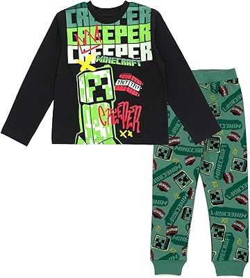 Minecraft T-Shirt and Fleece Jogger Pants Outfit Set Little Kid to Big Kid Sizes 4-18-20
