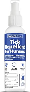 Tick Repellent Spray for Humans Personal Protection for Hiking, Camping & Outdoor Use, 3 oz