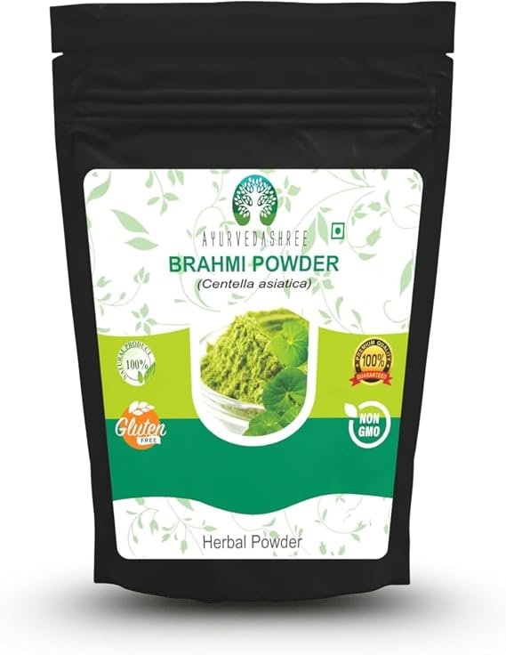 AYURVEDASHREE Centella asiatica Powder 50 Gm I Known as Gotu Kola, brahmi I Mandupakarni Powder I Non GMO I Gluten Free I Vegan