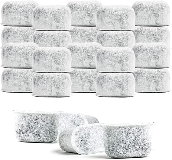 Breville 24-Pack Replacement Charcoal Water Filters - Premium Activated Charcoal Filters For Coffee Makers and Espresso Machines