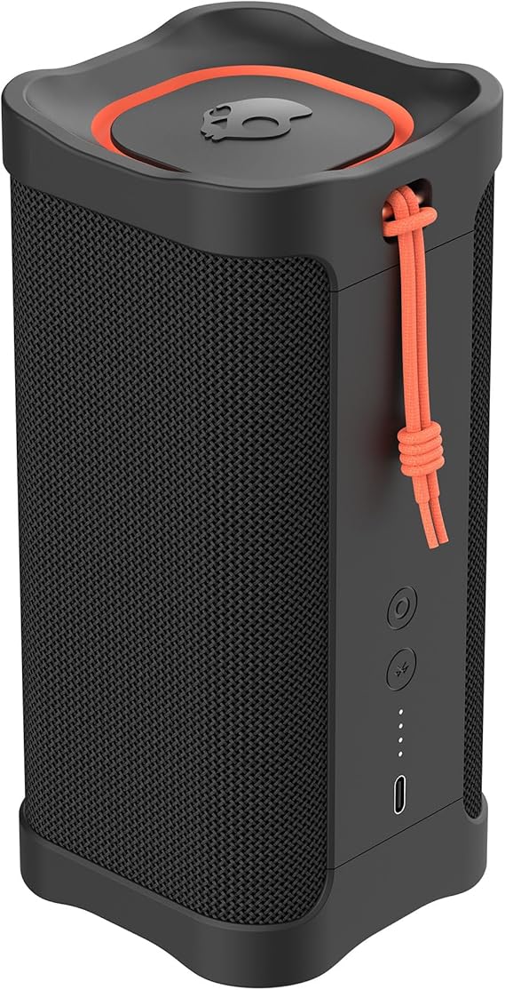 Lifeworks Skullcandy Terrain XL Wireless Bluetooth Speaker - IPX7 Waterproof Portable Speaker, 18 Hour Battery, Nylon Wrist Wrap, True Wireless Stereo (Black)