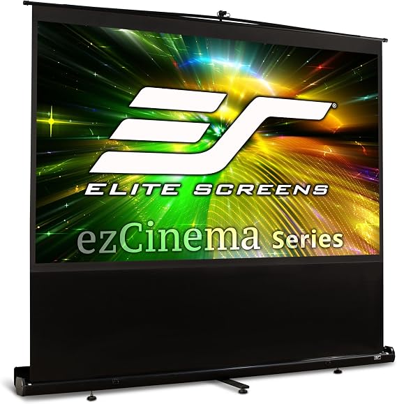 Elite Screens ezCinema Series, 120-inch 16:9, Manual Floor Pull Up Projection Projector Screen, Movie Home Theater Office Church 8K 4K Ultra HD 3D Ready, US-Based Company. , F120NWH