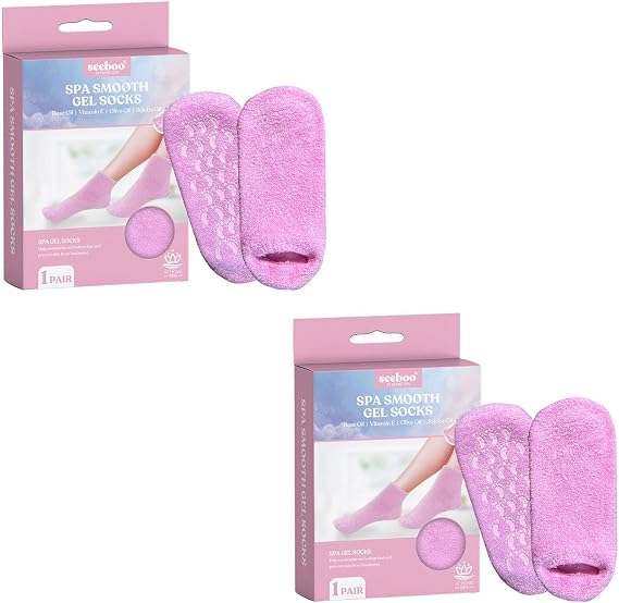 2-Pack: Smooth Gel Socks