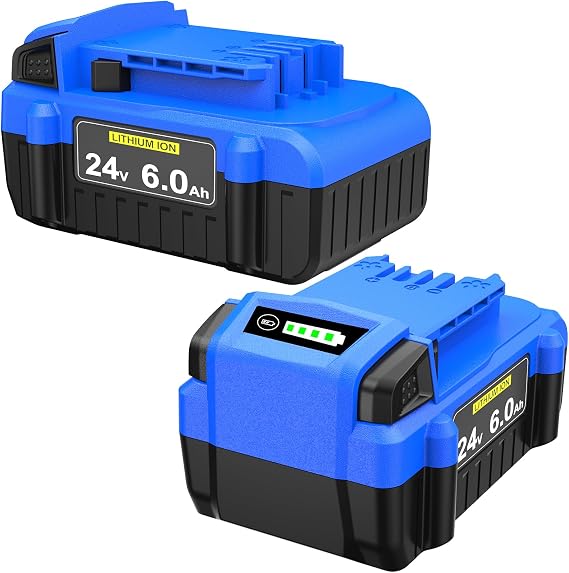 2Packs 6000mAh High Capacity Replacement for Kobalt 24V Battery