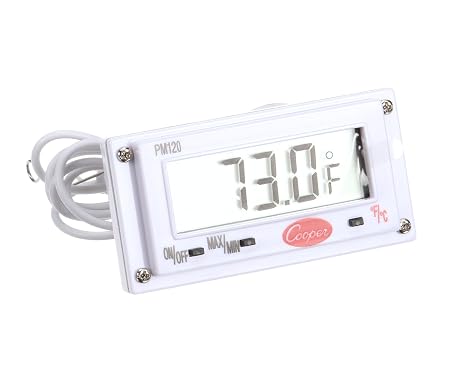 Cooper Digital Panel Thermometer 2.6 X 1.4, 1.5V Aa Bat