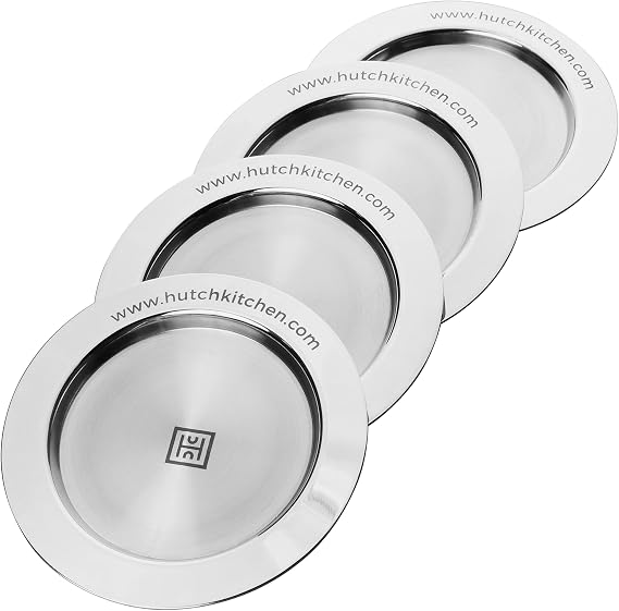 Stainless Steel Hutch Logo Coasters Set of 4
