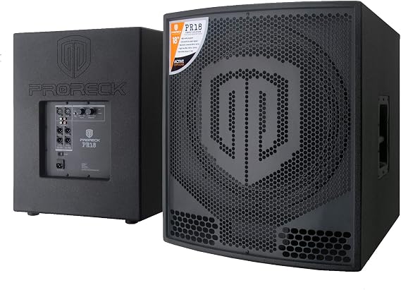 PRORECK PR18 18 Inch 2000W P.M.P.O Active Powered PA DJ Subwoofer Cabinet (A Subwoofer)