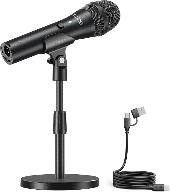 FIFINE AmpliTank TANK2 USB/XLR Dynamic Microphone for Podcast Recording