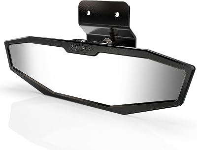 MZS Aluminum RZR PRO XP Rear View Mirror, UTV Rearview Center Mirror Accessories Adjustable 2883763 Compatible with RZR PRO XP 4, RZR TrailS, RZR Turbo R 4