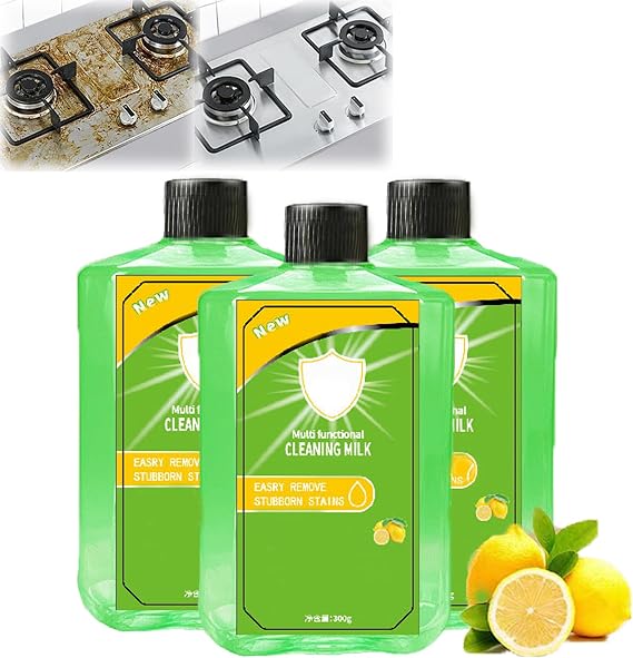 Powerful Multifunctional Concentrated Cleansing Lotion, Cleaning Milk House Cleaner, Powerful Multifunctional Cleaner - 300g Kitchenware Cleaning Solution, for Multi-Scene Clean (3)