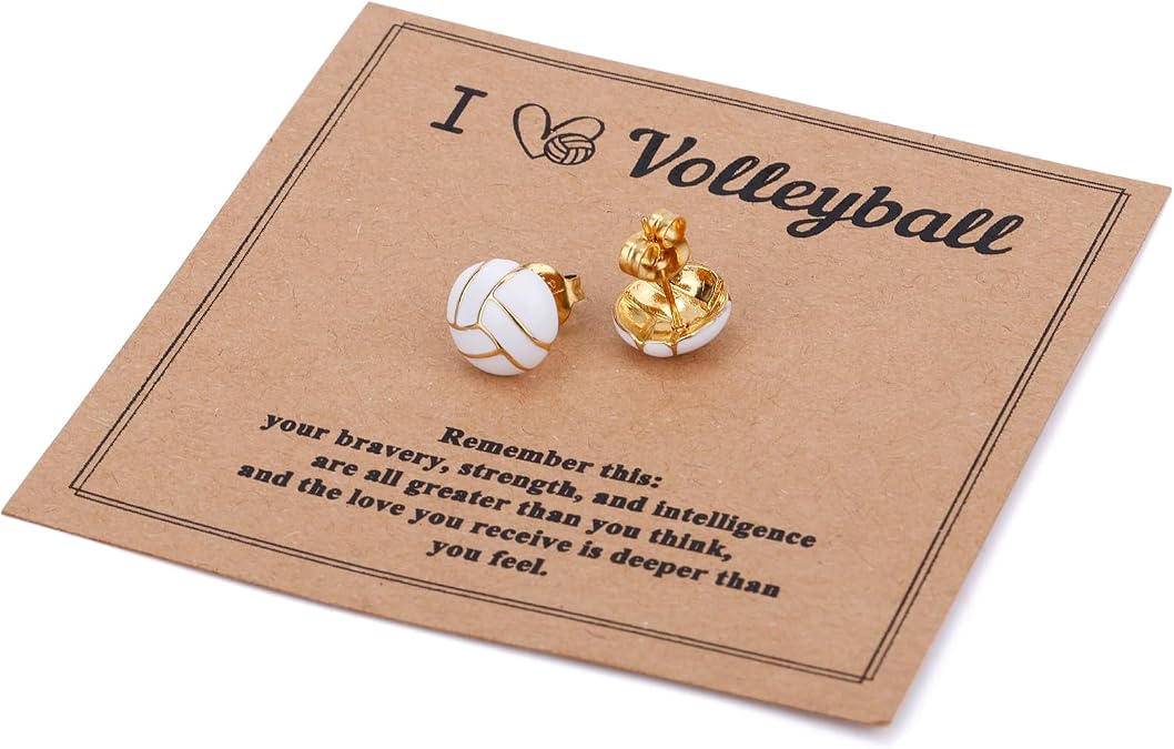 Earrings, Soccer Earrings Stainless Steel Sports Ball Skin-Friendly Soccer Gifts for Women Mom Sports Fan Jewelry Gifts