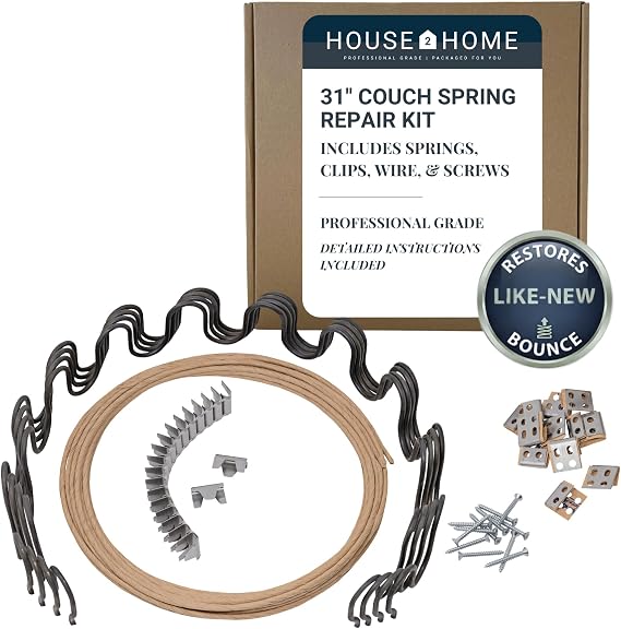 House2Home Zig Zag Spring Upholstery Couch Kit Heavy Duty 31" 4pk