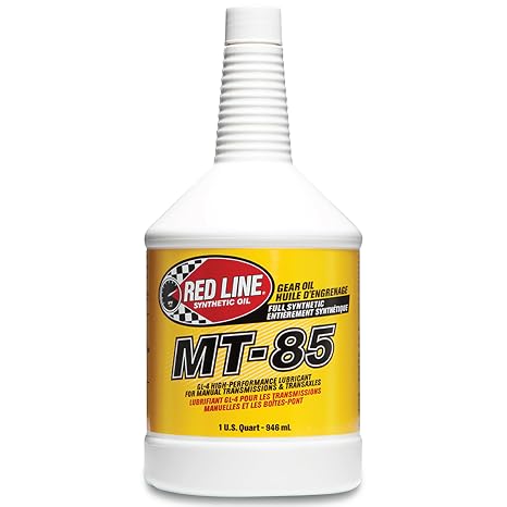 Red Line 50504 MT-85 Manual Transmission 75W85 GL-4 Gear Oil - 1 Quart (2 Pack)
