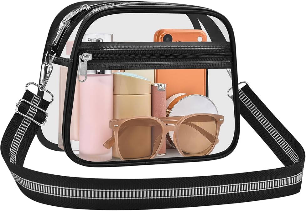 Clear Bag for Stadium Events Clear Purse for Women Crossbody Bag