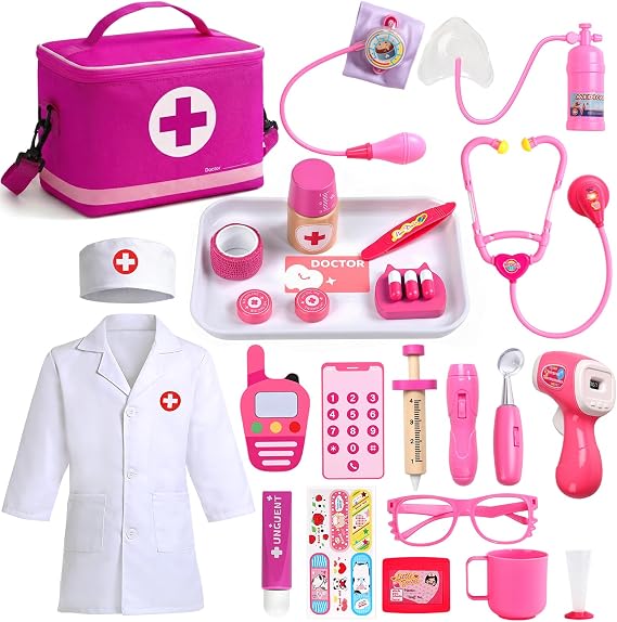 Doctor Kit for Toddlers 3-5 Girls Gift Kids Doctor Play Set Pretend Play
