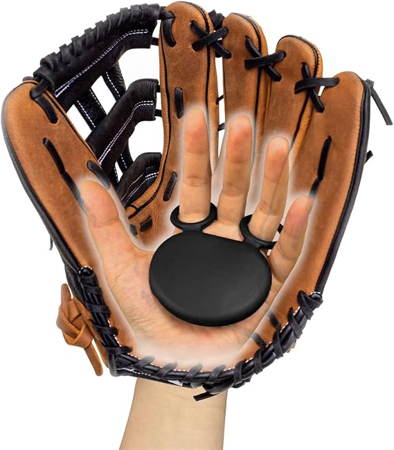 Baseball Softball Glove Sting Pad Pro Hand Protector, Air Buffering, Palm Shock Stop Fits Left or Right Hand