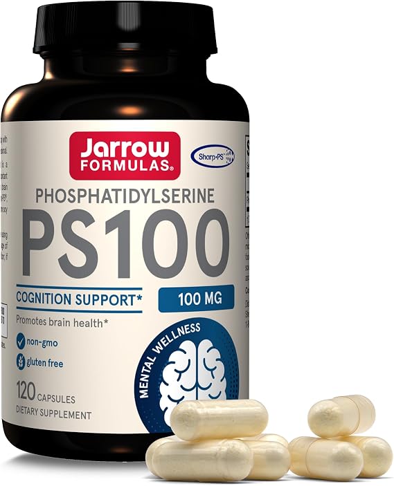 Jarrow PS100 100mg, Brain Health & Cognitive Function Support, 120 Capsules