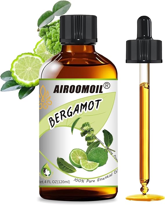Bergamot Essential Oil, Aromatherapy, 100% Pure Natural, 4 Fl Oz