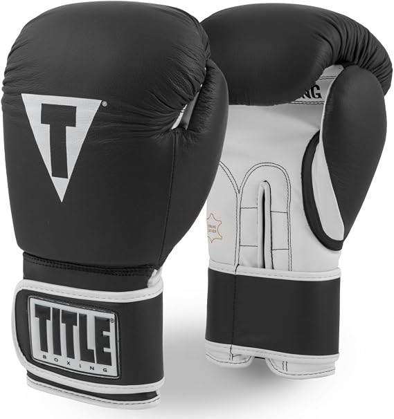 TITLE Boxing Pro Style Leather Training Gloves 3.0 - Boxing Gloves, Boxing Training Gloves, MMA Gloves, Oz Training Gloves, Kickboxing Gloves, Punching Bag Gloves, Sparring Gloves