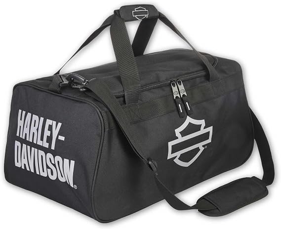 Harley-Davidson Bar & Shield Logo Zipper Rugged Graphic Duffel Bag - Black