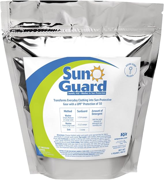 SunGuard Sun Protection - add up to 30 UPF protection to your clothing, lasts for 20 washes (5 lb)