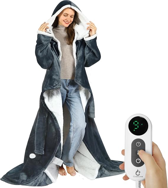 Wearable Heated Blankets, Electric Snuggle Blanket Heated Robe