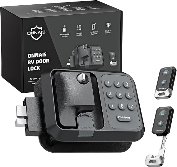 ONNAIS Keyless RV Door Lock - Fits Most Trailers & 5th Wheels