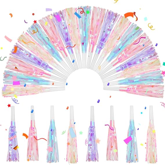 24 Pcs Party Blowers, Mermaid
