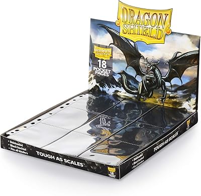 Arcane Tinmen AT-10301 Portfolio: Dragon Shield 18-Pocket Collectors Black 50