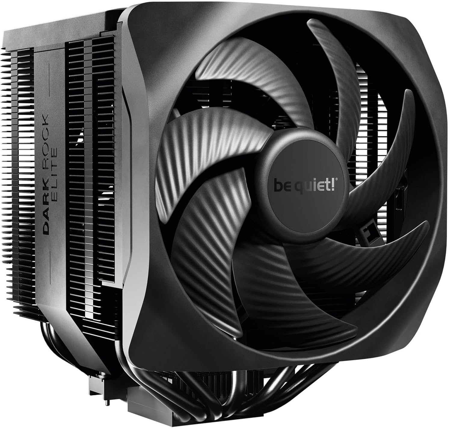be quiet! Dark Rock Elite BK037 Air Cooler 2 x Silent Wings 135 mm PWM Fans Speed Switch with 2 Modes High Performance Heatpipes Front Fan Mounting System Increased RAM Compatibility ARGB LEDs