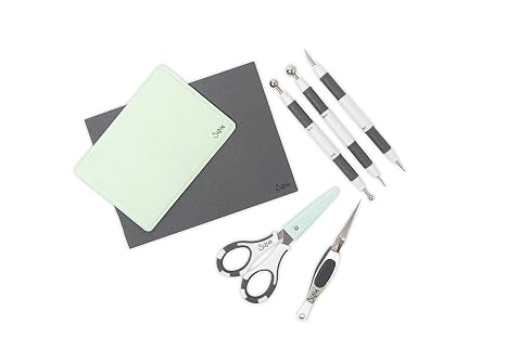 Sizzix aksesuarı-Papierskulpturen-Set, plastik/çelik, çok renkli, 22 x 17 x 3 cm