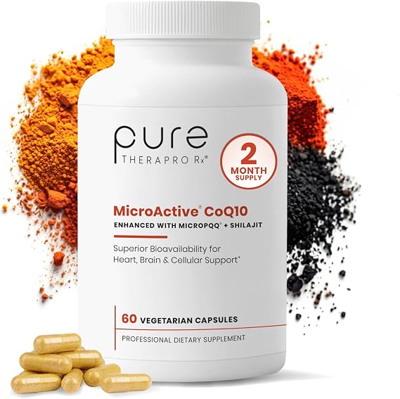 Pure Therapro Rx MicroActive CoQ10, MicroPQQ & Shilajit, 60 Capsules
