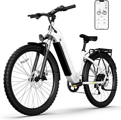 SISIGAD Electric Bike for Adults,Fat Tire Electric Bike 30mph,Mountain Ebike,27  2.25 Tire,Peak 1000W Motor, 45Miles Range, 48V 15Ah Removable Battery,7-Speed Gear, Smart App M72807-GRAY