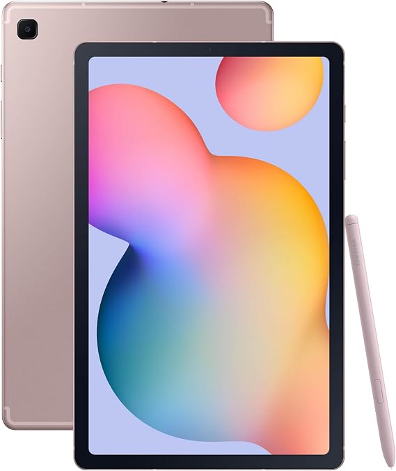 Samsung Galaxy Tab S6 Lite (2024) 10.4" 64GB WiFi Android Student Tablet, S Pen for Note-Taking, Gaming Ready, Long Battery Life, Expandable Storage, US Version, Chiffon Pink