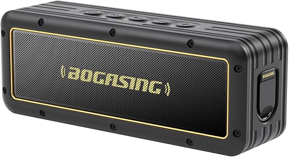 BOGASING G4 Portable Bluetooth Speaker with 50W Full-Bodied Sound