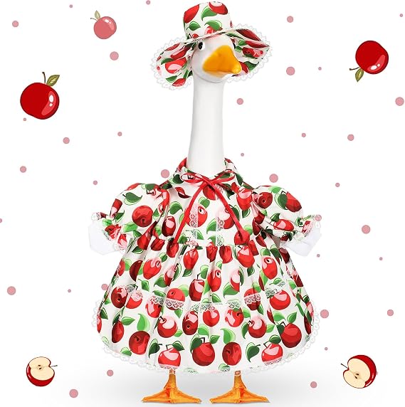 FuWeave Season Porch Goose Outfit for Lawn Fall Halloween Decor