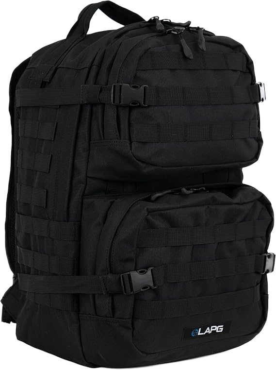 LA Police Gear LAPG 72-Hour Tactical Survival Backpack, Black
