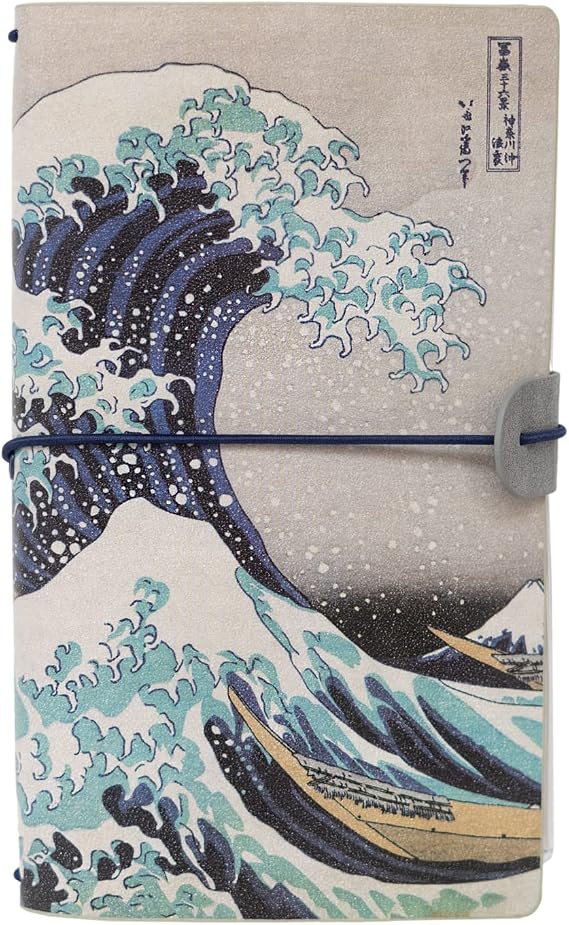 Grupo Erik Hokusai Travel Journal Notebook - Travelling Gifts, Japanese Art