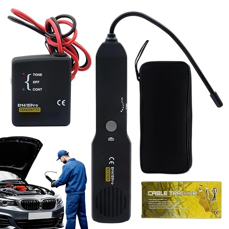 Car Cable Tracker - Multifunctional Car Circuit Tester, Digital Wire Fault Detector | Vehicle Diagnostic Equipment Wire Detector, Power Conduction Disconnect Wire Finder for Garage Workshop Repair