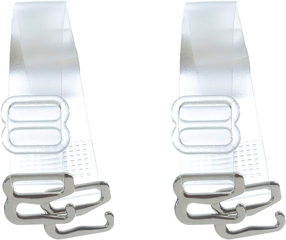 DIVA'S Clear Bra Straps Adjustable Multiple Sizes
