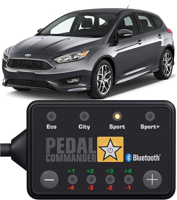 PEDAL COMMANDER for Ford Focus 2012-2018 Throttle Response Controller - Anti-Theft, 4 Driving Modes, App Control, Throttle Controller Performance Upgrade, Focus Accessories