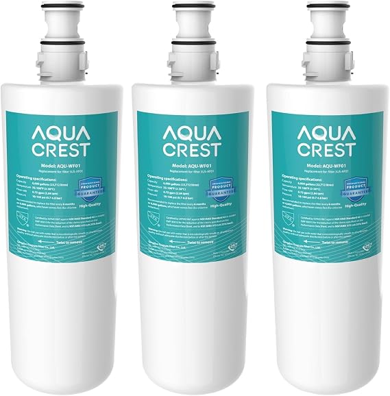 AQUA CREST 3US-AF01 Water Filter Replacement for Filtrete 3US-AS01, 3 Pack