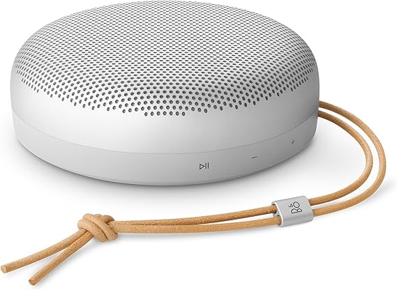 Bang & Olufsen Beosound A1 (3rd gen) Portable Compact Wireless Bluetooth Speaker, Waterproof (IP67), C2C certified, up to 24 hours playtime and 3 Microphones for clear voice calls - Natural Aluminium