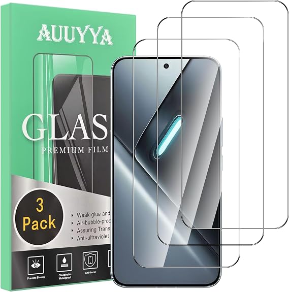 3-Pack for Xiaomi Poco X8 Pro 5G Screen Protector Tempered Glass, 9H Hardness Anti-Fingerprint Bubble-Free Anti Scratch, Ultra Drop Scratch Protection Film for Poco X8 Pro, Easy Installation