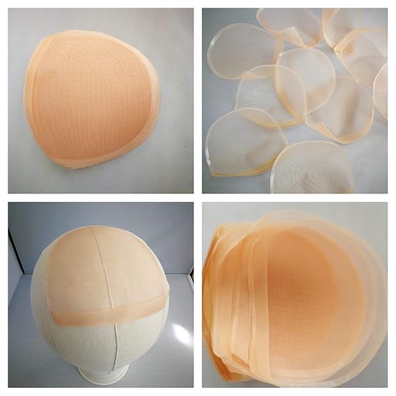 1 Mono Base for Crown Extension, Monofilament Closure, Ventilation, Ventilating full lace wig cap... 1 Hair Topper 5X5 Top Piece. Hair volumiser Base. Thinning Hair Toupee. (I Top Piece base)